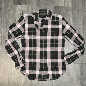 Marc Jacobs Men's Plaid Shirt in Black and Pink